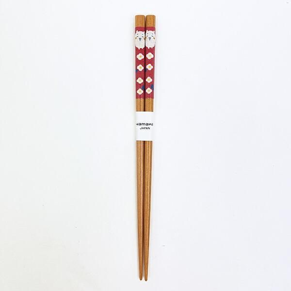 Chiikawa Flower Garden Chopsticks Hachiware — 210mm Japanese chopsticks with Hachiware in flower field design, official Yamaka Shoten Made in Japan