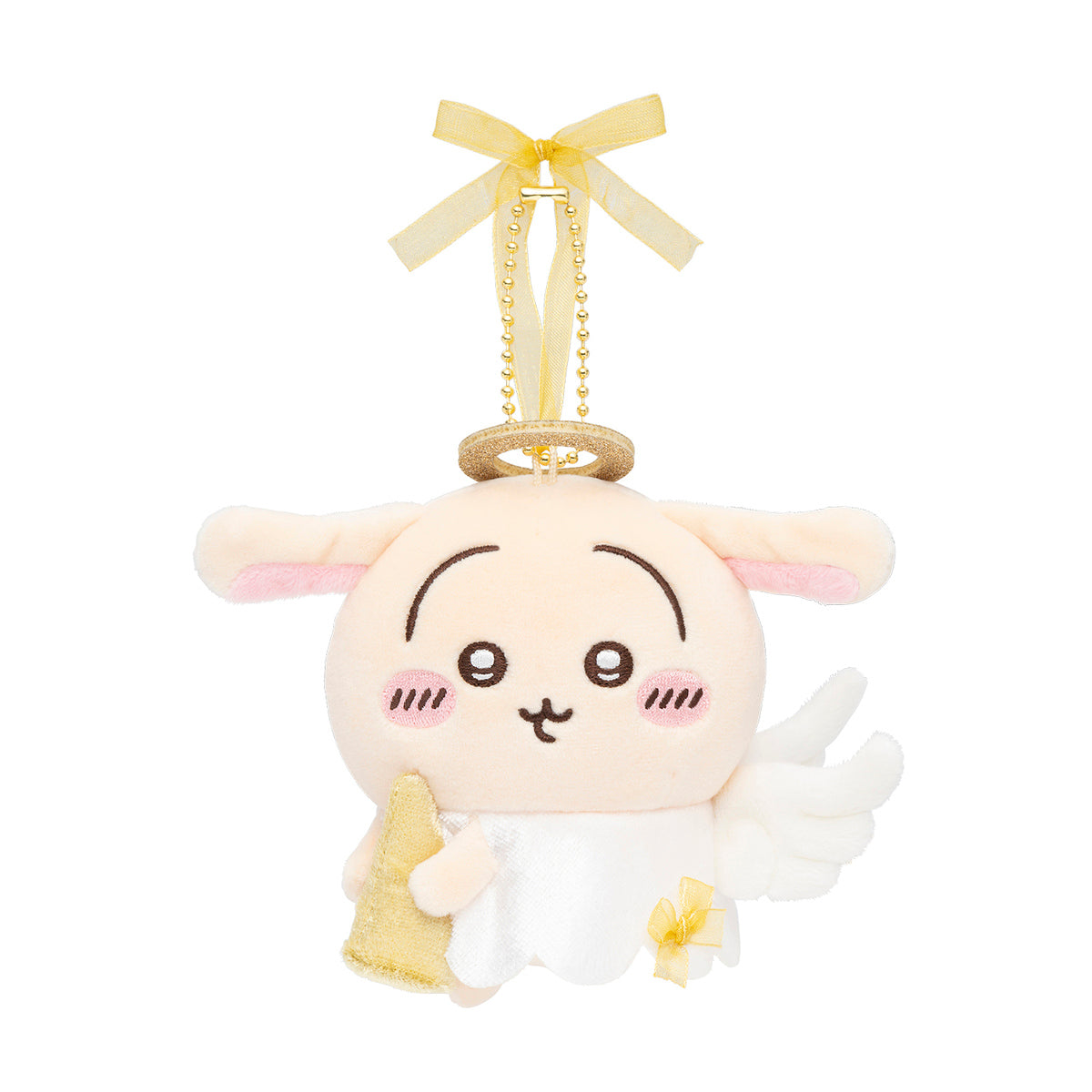 Nagano Characters Chiikawa Fluffy Angel Mascot Plush Keychains
