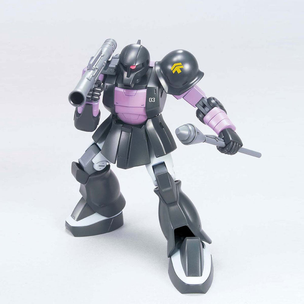 HGUC 1/144 MS-05B Zaku I Black Tri Stars Gunpla model kit -- black Zaku of Gaia Mash Ortega, official Bandai Spirits collectible gift