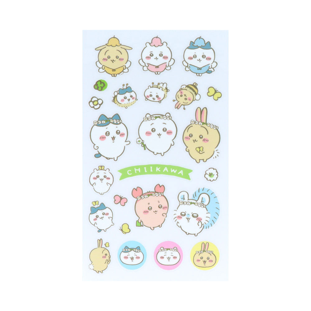 Chiikawa Decoration Sticker Sheet — official Bandai Namco kawaii character stickers, Made in Japan