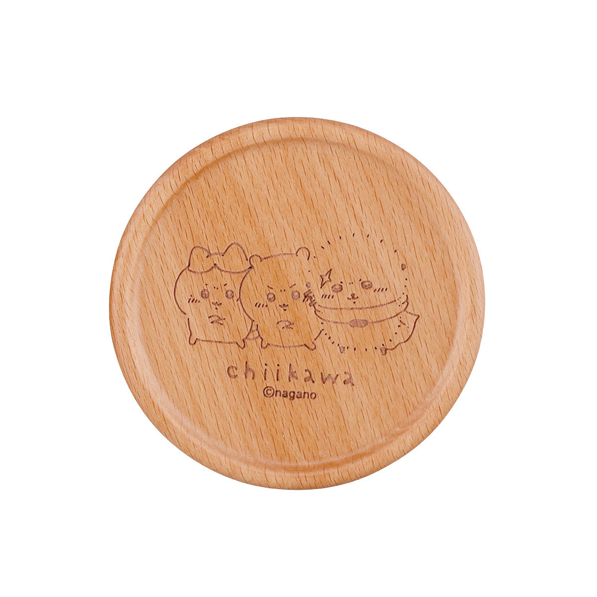 Chiikawa Happy Blossom Wooden Coaster | Yamaka Shoten