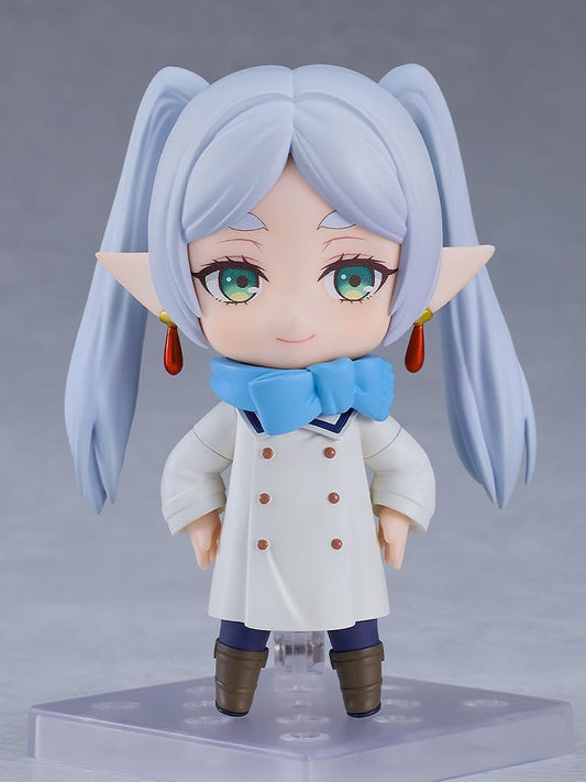 Frieren Nendoroid #2712 Winter Clothes Ver. — 100mm figure with 3 face plates and accessories, official Good Smile Company collectible gift