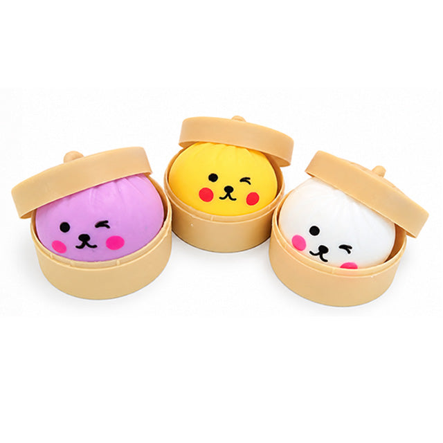 Dumpling Crunchy Squishy blind random -- crunchy textured dumpling snack shaped squeeze toy kawaii stress relief