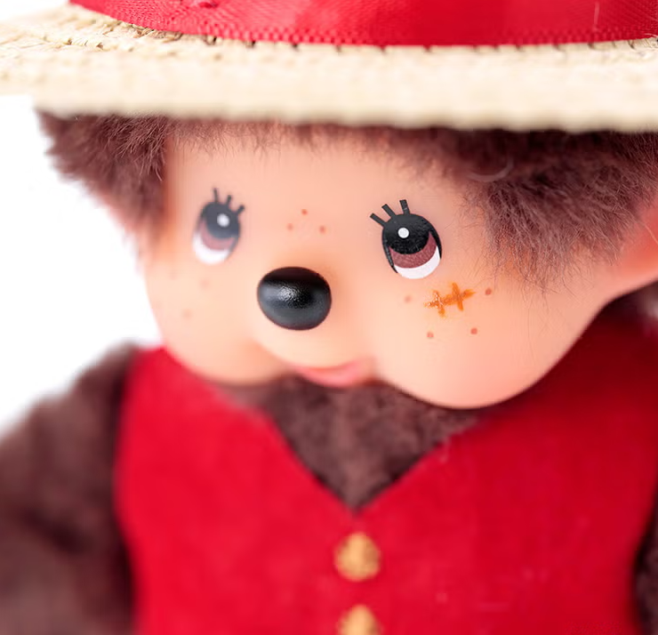 Monchhichi x One Piece Netflix Luffy Mascot Keychain