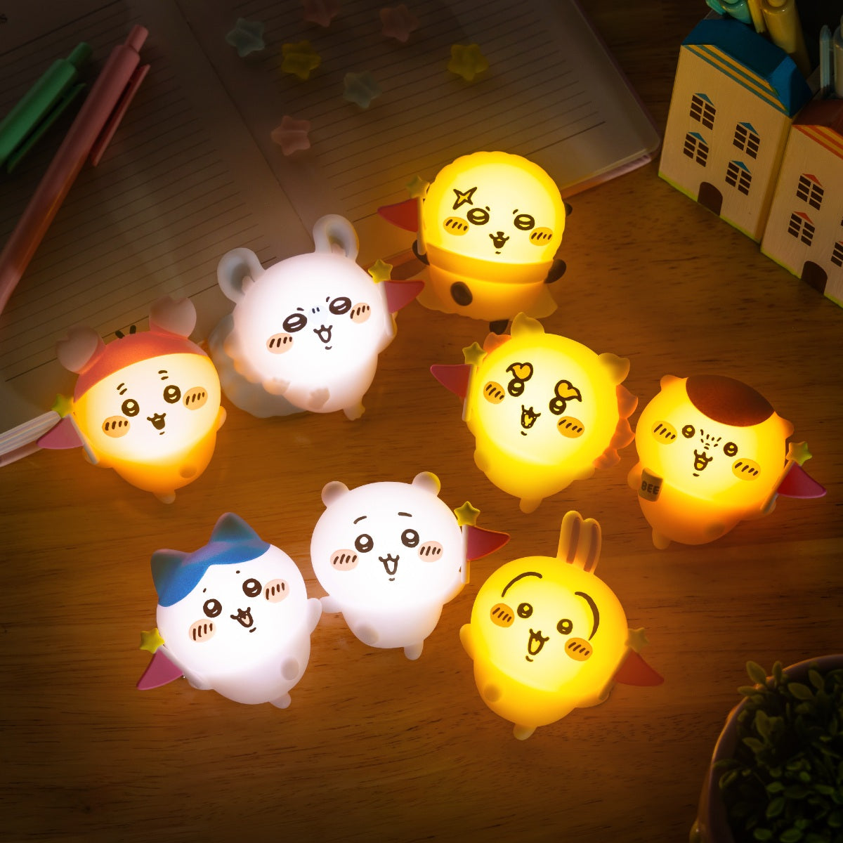 Chiikawa Park Goods Series Lighting Mascot plush approx. H125xW130xD60mm with light-up feature, official Chiikawa Park exclusive kawaii collectible