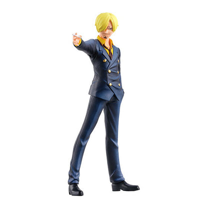 Full lineup of 4 Bandai HG ONE PIECE 01 Gashapon figures including Luffy, Zoro, Sanji, and Gear Five Luffy.