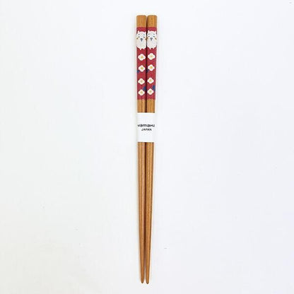 Chiikawa Flower Garden Chopsticks Hachiware — 210mm Japanese chopsticks with Hachiware in flower field design, official Yamaka Shoten Made in Japan