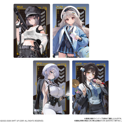 NIKKE Goddess of Victory Metallic Card Wafer Vol.5 1 BOX 20 packs -- 28 metallic card types with cocoa cream wafer, official Bandai Candy collectible