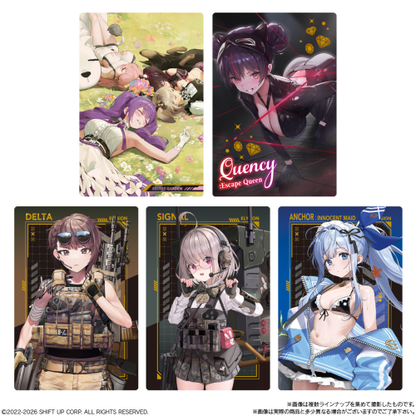 NIKKE Goddess of Victory Metallic Card Wafer Vol.5 1 BOX 20 packs -- 28 metallic card types with cocoa cream wafer, official Bandai Candy collectible
