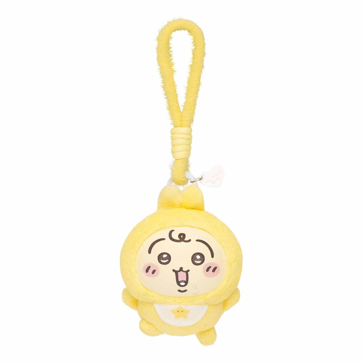 Chiikawa Baby Kiramekko plush charm H94xW89xD68mm sparkly glitter eyes carabiner, official Gray Parker Service kawaii collectible gift