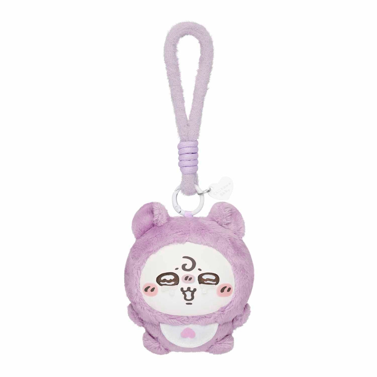 Chiikawa Baby Kiramekko plush charm H94xW89xD68mm sparkly glitter eyes carabiner, official Gray Parker Service kawaii collectible gift