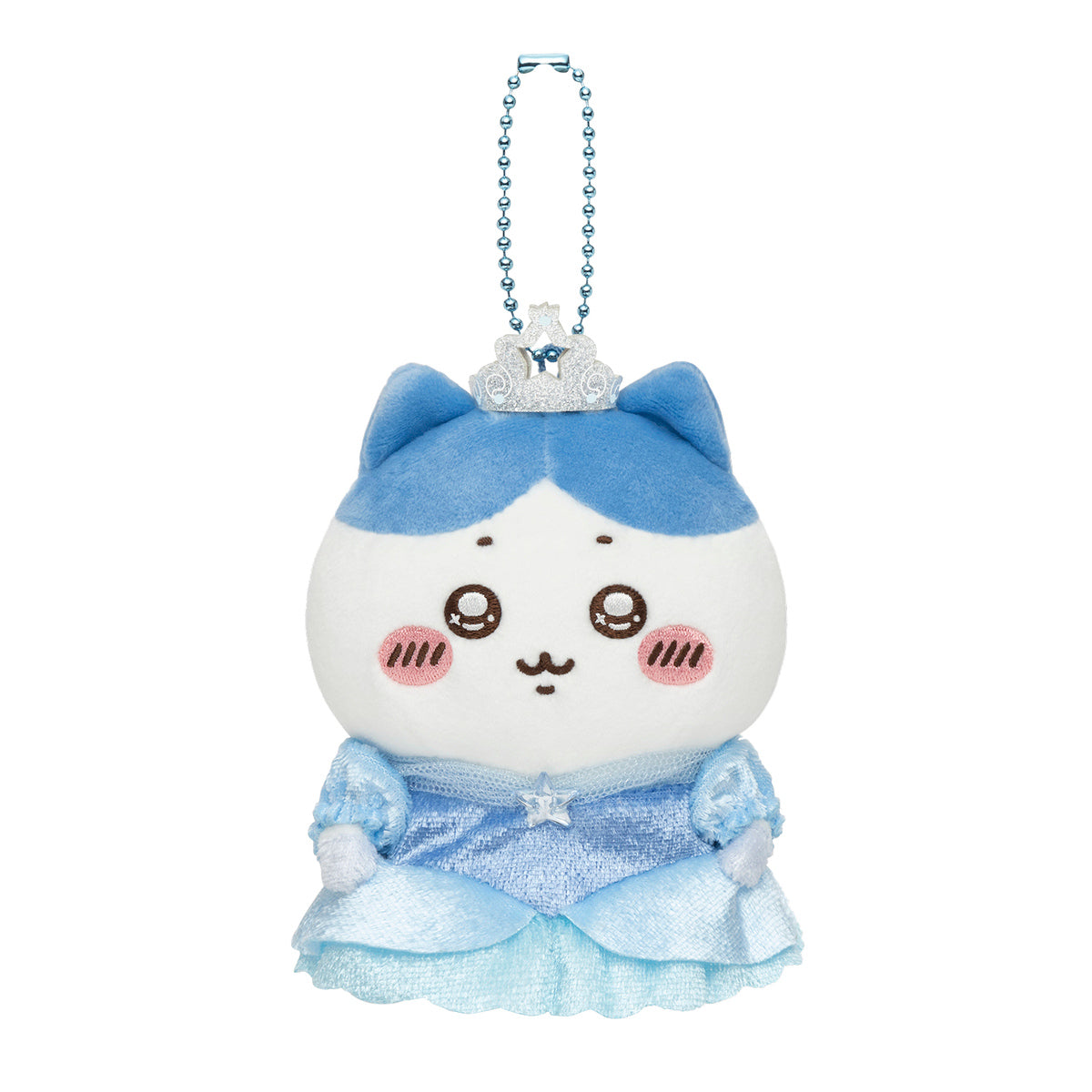 Chiikawa Pu-Wappa Princess Mascot Chiikawa H120xW85xD55mm plush ball chain princess costume, official Gray Parker Service kawaii collectible gift