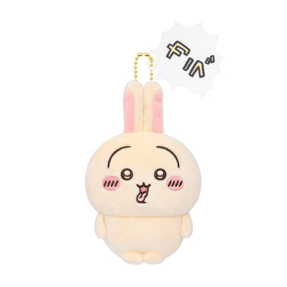 Chiikawa Hangover Plush Mascot -- post-tipsy uncomfortable headache expression, official Chiikawa Market kawaii collectible gift