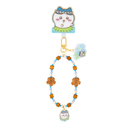 Chiikawa Movie The Secret of Mermaid Island Beaded Hand Strap with Phone Tab Usagi Rabbit, official Gray Parker Service kawaii collectible movie goods gift