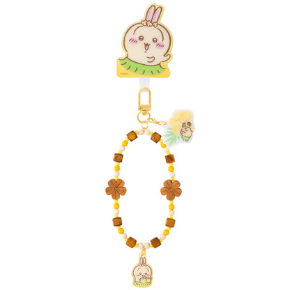 Chiikawa Movie The Secret of Mermaid Island Beaded Hand Strap with Phone Tab Usagi Rabbit, official Gray Parker Service kawaii collectible movie goods gift