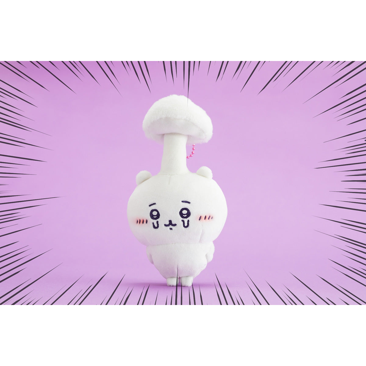 Chiikawa Parasite Mushroom Story Mascot plush H180xW95xD65mm from iconic story arc, official Gray Parker Service kawaii collectible gift