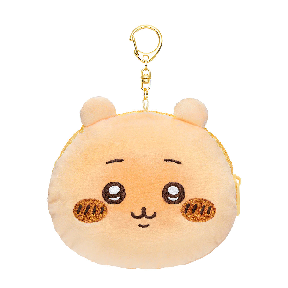 Chiikawa Bakery Bread-Like Face Pouch Chiikawa -- H115xW130xD40mm 100% polyester zip pouch, official Gray Parker Service kawaii gift