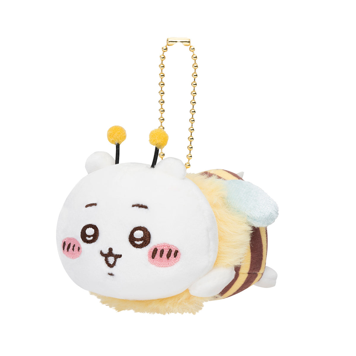 Chiikawa Bee Mascot plush keychain Chiikawa H60xW65xD90mm bee costume with ball chain, official Gray Parker Service kawaii collectible gift