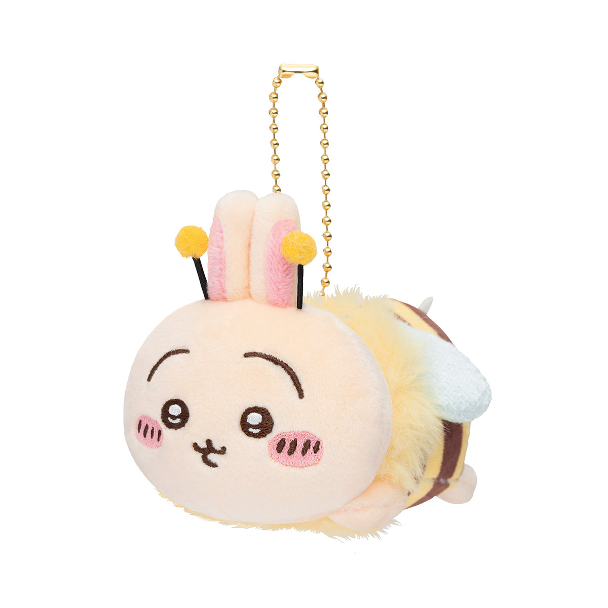 Chiikawa Bee Mascot plush keychain Chiikawa H60xW65xD90mm bee costume with ball chain, official Gray Parker Service kawaii collectible gift