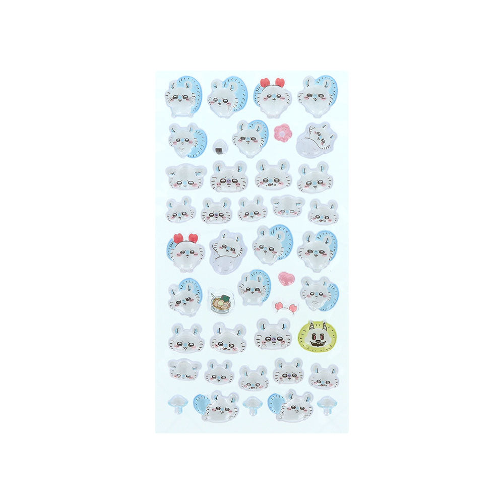 Chiikawa Bonbon Drop 3D Sticker Sheet Momonga H200xW95mm glossy PVC resin-coated puffy stickers, official Sunstar Stationery kawaii collectible