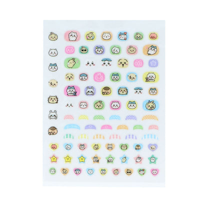 Chiikawa Nail Sticker Sheet — official Bandai Namco kawaii character nail art stickers, Made in Japan