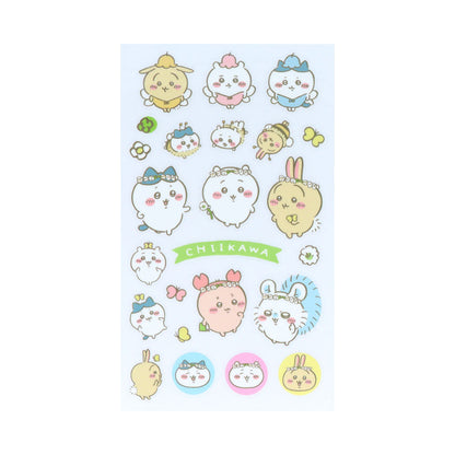 Chiikawa Decoration Sticker Sheet — official Bandai Namco kawaii character stickers, Made in Japan