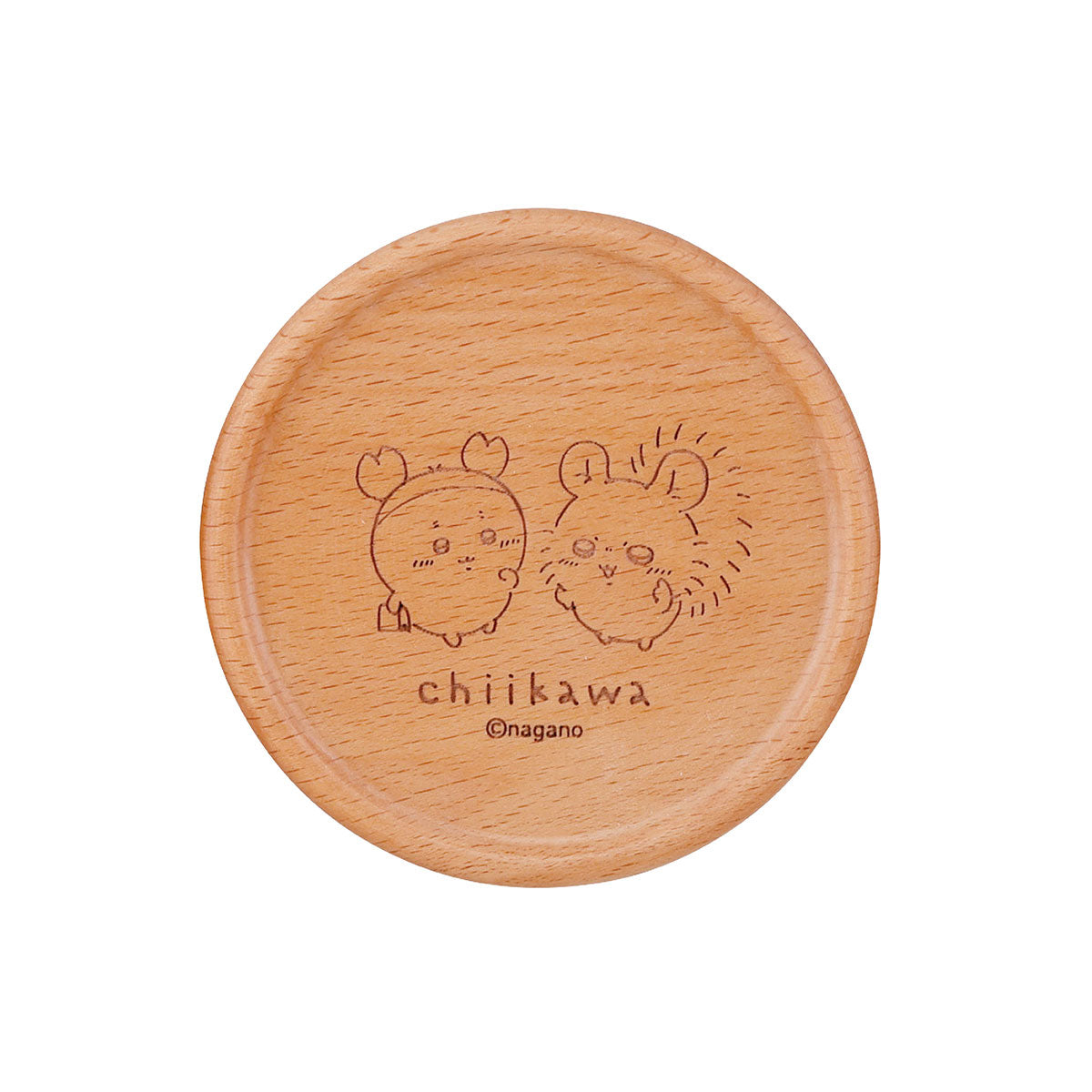 Chiikawa Happy Blossom Wooden Coaster | Yamaka Shoten