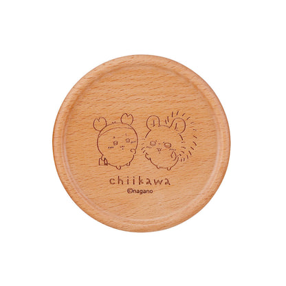 Chiikawa Happy Blossom Wooden Coaster | Yamaka Shoten