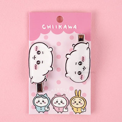 Chiikawa Lying Down Hair Clip Set of 2 — kawaii Chiikawa character hair accessories, official licensed