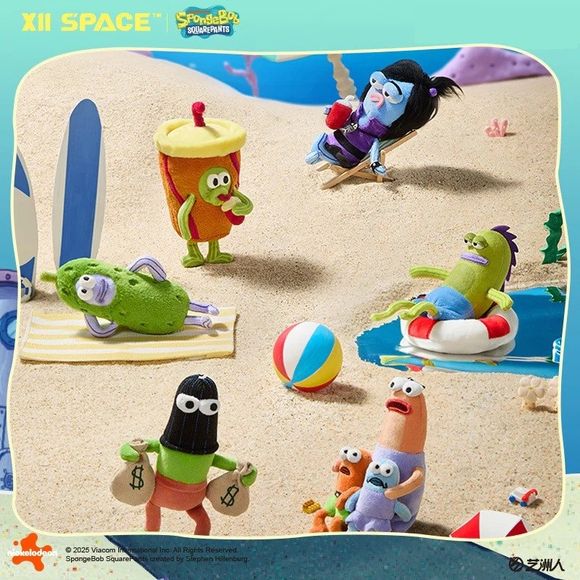 SpongeBob A Day in Bikini Bottom Space Series blind box -- SpongeBob characters in space theme random figure collectible