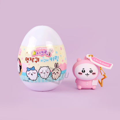 Chiikawa Figure Keyring Gacha blind capsule — mini Chiikawa character figure keychains with ball chain, official licensed kawaii collectible gift