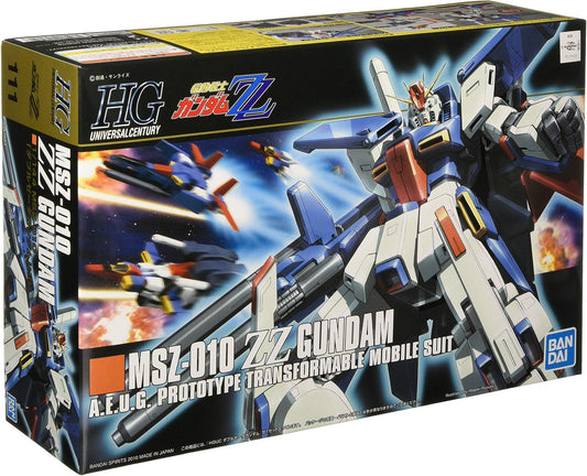 HGUC 1/144 MSZ-010 ZZ Gundam Gunpla model kit -- Double Zeta Gundam from Mobile Suit ZZ Gundam, official Bandai Spirits collectible