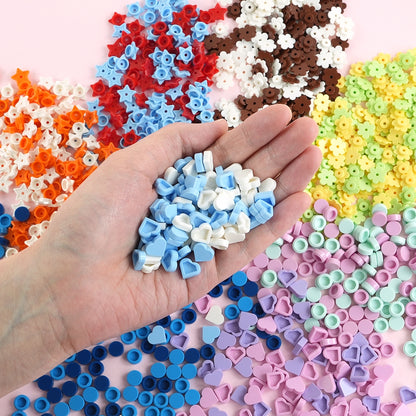 DIY Crunch Parts random -- crunchy slime add-in pieces for making crunch slime, random shapes and colors kawaii sensory craft