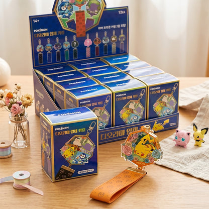 Pokemon 3D Diorama Keychain blind random -- miniature Pokemon scene keyring collectible bag charm