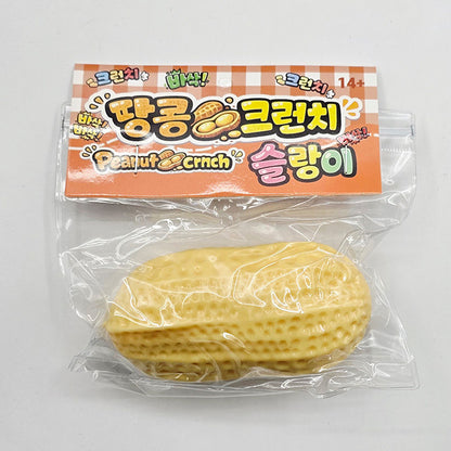 Peanut Crunch Slime -- satisfying crunchy peanut textured slime stress relief sensory toy