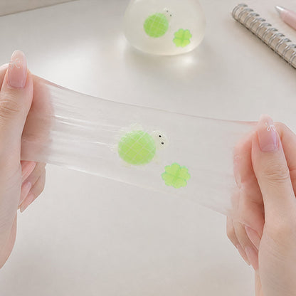 Lucky Turtle Slime -- soft stretchy turtle-shaped slime stress relief sensory toy kawaii