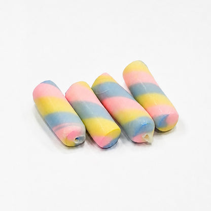 Rainbow Cake Wax Crunch -- satisfying crunchy wax textured rainbow cake shaped sensory stress relief toy kawaii