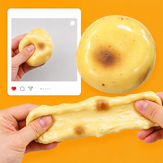 Potato Crunch Slime -- satisfying crunchy giant potato shaped slime stress relief sensory toy kawaii food design