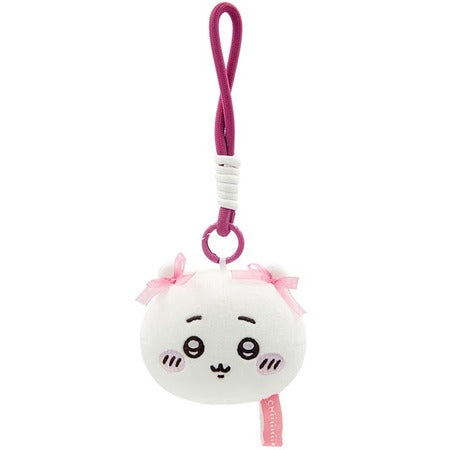 Chiikawa Head Plush Keychain -- soft squishy round Chiikawa character head plush with keychain loop kawaii bag charm collectible gift