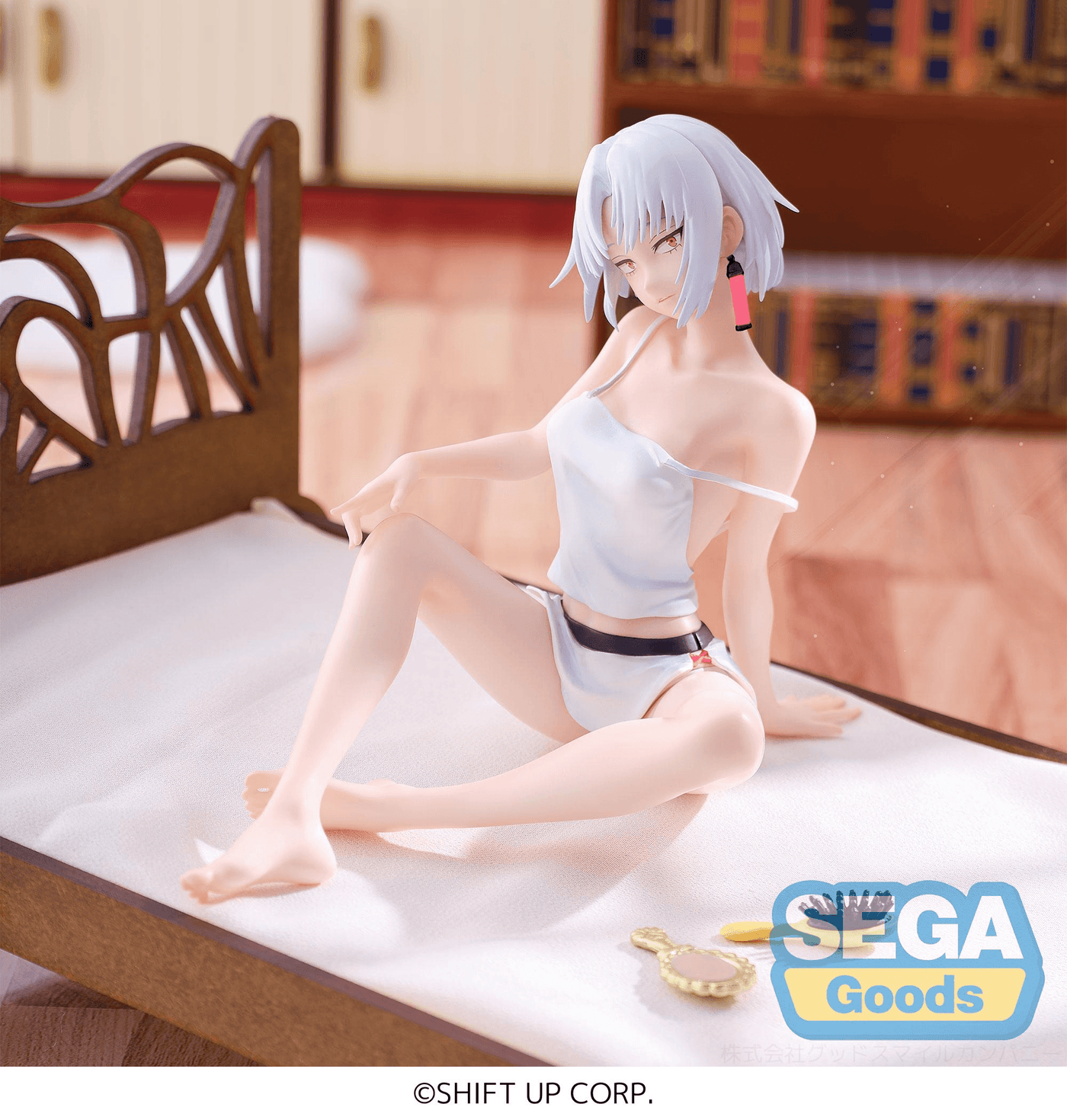 GODDESS OF VICTORY NIKKE Drake Yumemirize figure approx. W110xH100mm sitting relaxed pose, official SEGA collectible gift