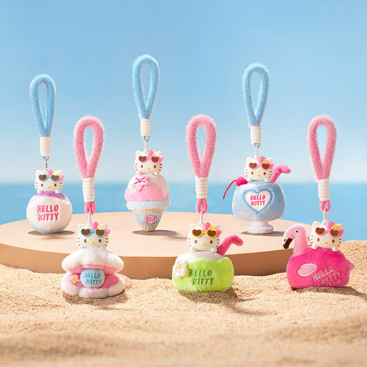 Miniso Hello Kitty Summer Scented Plush Pendants Blind Box