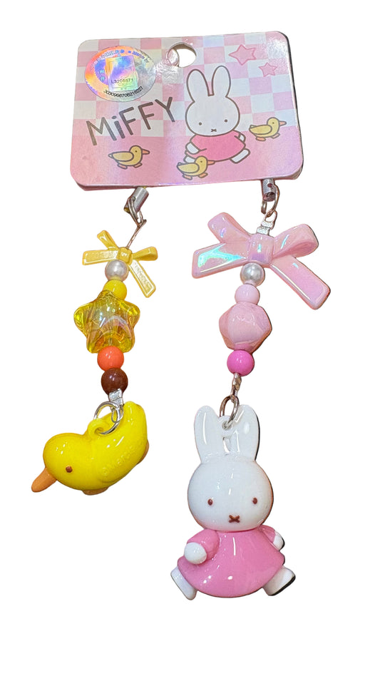 Miffy Cute Pet Double Buckle Charm