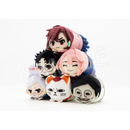 Dandadan Mochikororin plush mascot keychain blind pack — H80mm soft round plush keychains, 6 character designs, official Chugai Kogyo Japan