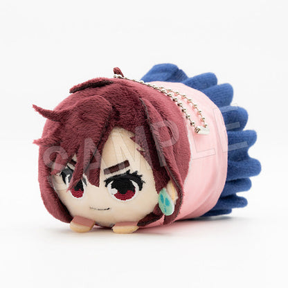 Dandadan Mochikororin plush mascot keychain blind pack — H80mm soft round plush keychains, 6 character designs, official Chugai Kogyo Japan