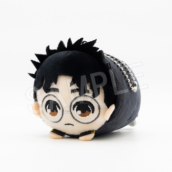 Dandadan Mochikororin plush mascot keychain blind pack — H80mm soft round plush keychains, 6 character designs, official Chugai Kogyo Japan