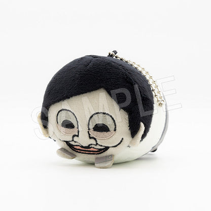 Dandadan Mochikororin plush mascot keychain blind pack — H80mm soft round plush keychains, 6 character designs, official Chugai Kogyo Japan