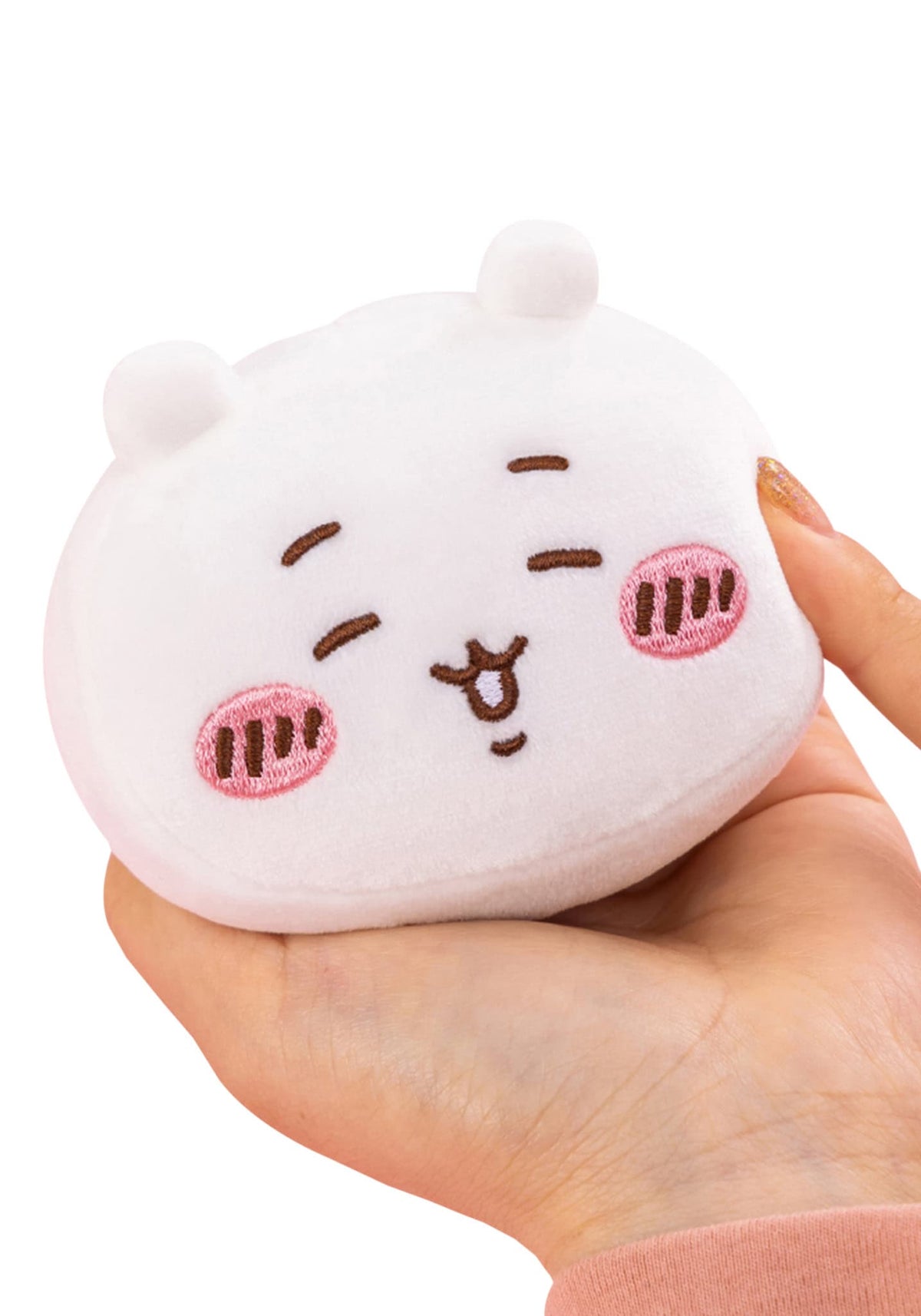 Chiikawa Mochimochi Face Mascot Vol.2 blind box -- H65xW90mm squishy soft plush 5 types Chiikawa Hachiware Usagi Kurimanju Momonga with loop, official Parade kawaii collectible gift