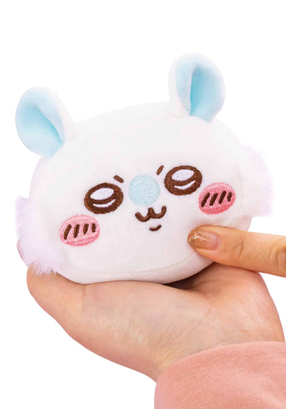 Chiikawa Mochimochi Face Mascot Vol.2 blind box -- H65xW90mm squishy soft plush 5 types Chiikawa Hachiware Usagi Kurimanju Momonga with loop, official Parade kawaii collectible gift