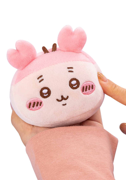 Chiikawa Mochimochi Face Mascot Vol.2 blind box -- H65xW90mm squishy soft plush 5 types Chiikawa Hachiware Usagi Kurimanju Momonga with loop, official Parade kawaii collectible gift