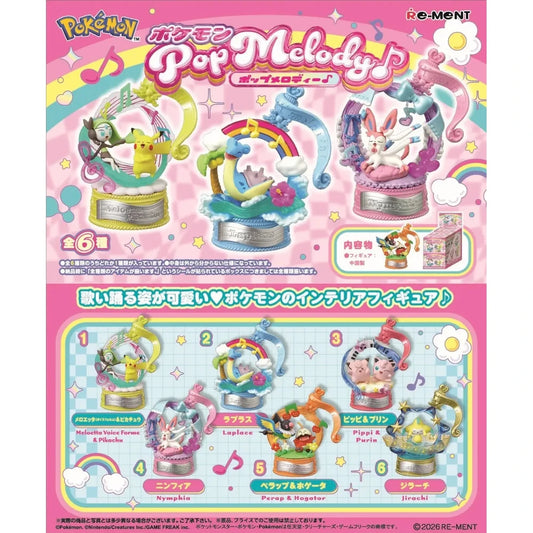 Pokemon Pop Melody blind box figure by Re-ment all 6 scenes